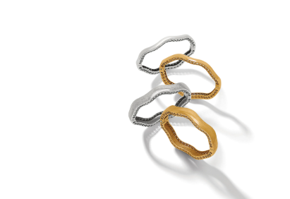 Brighton Inner Circle Slim Hinged Bangle – White- Brighton