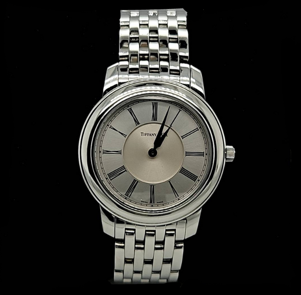 Tiffany & Co - Silver Stainless Steel Swiss Made Watch-ESTATE Tiffany & Co - Silver Stainless Steel Swiss Made Watch-ESTATE