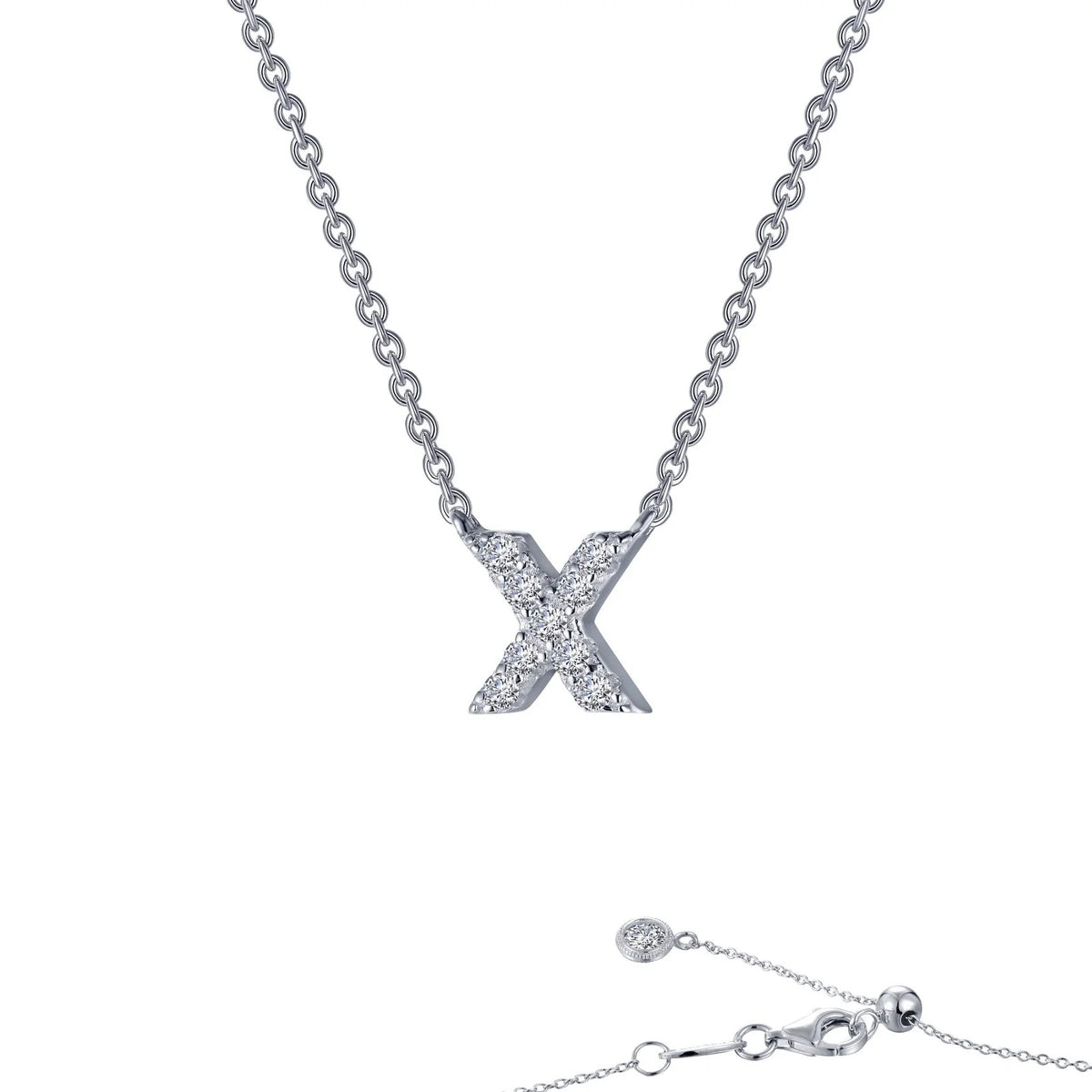 Initial Letter Pendant Necklace A-Z