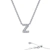 Initial Letter Pendant Necklace A-Z