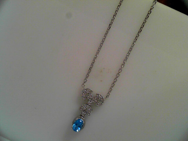 14k necklace, colored stones, & diamond