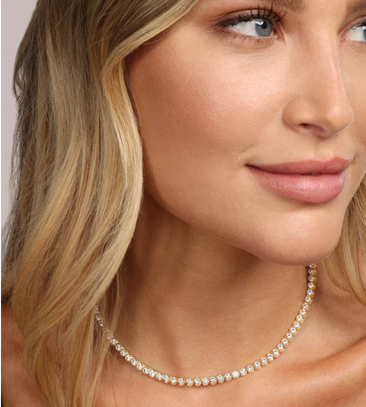 Baroness Tennis Necklace 15&quot;.