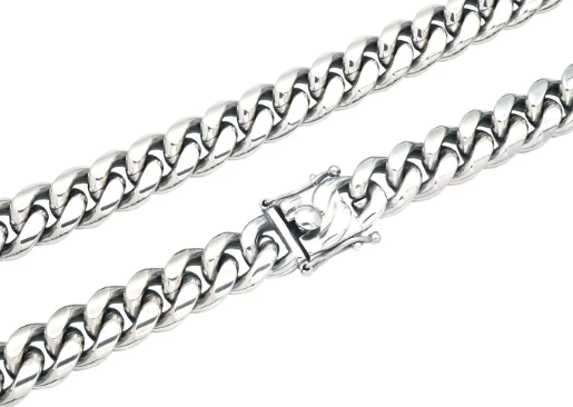 Men's 14mm Stainless Steel Cuban Link Chain