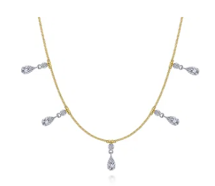 14k necklace &amp; diamond