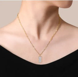 14k necklace &amp; diamond
