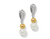 Cascade Unity Pearl Post Drop Earrings