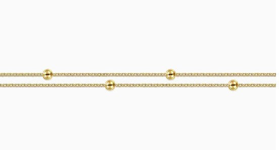 14K Yellow Gold Plain Bracelet