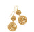 Contempo Medallion Duo French Wire Earrings