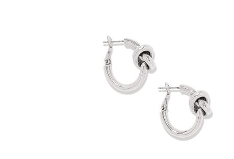Interlok Single Knot Hoop Earrings by Brighton