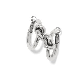 Interlok Single Knot Hoop Earrings