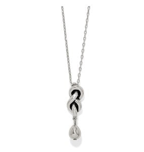 Interlok Single Knot Drop Necklace