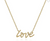 14K Yellow Gold Love Necklace