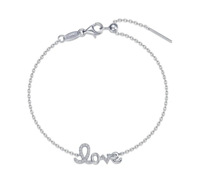 Love&#39;s Keepsake Charm Bracelet- WHITE