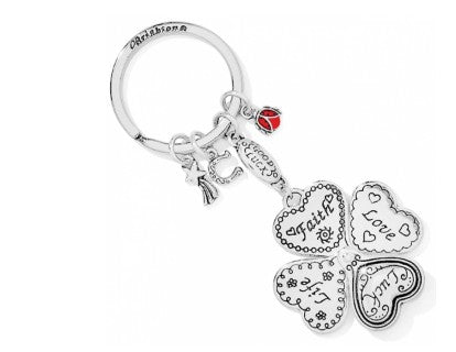 Lucky Clover Heart Key Fob by Brighton