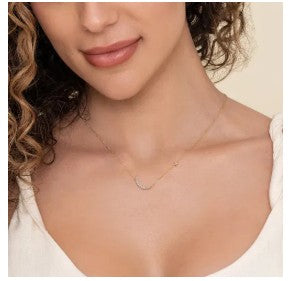 14k necklace &amp; diamond