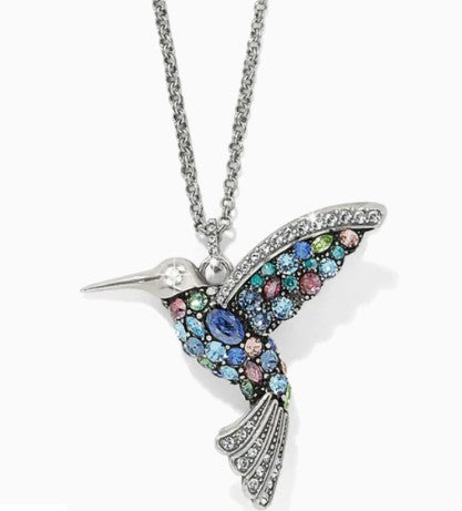 Trust Your Journey Golden Hummingbird Necklace by Brighton