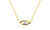 Madison L 14kt yellow gold and diamond evil eye necklace