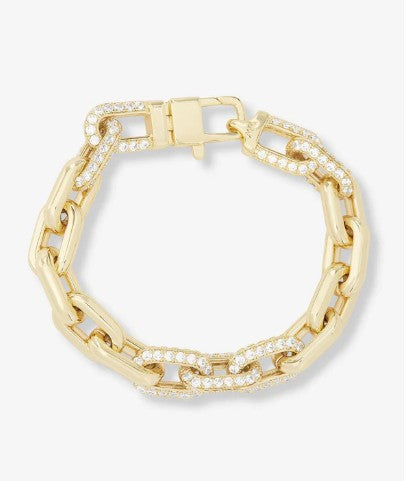Frankie Pavé Chain Bracelet