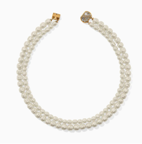 Trust Your Journey Double Pearl Necklace
