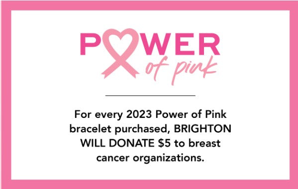 Brighton collectible 2023 Power of Pink Bracelet.