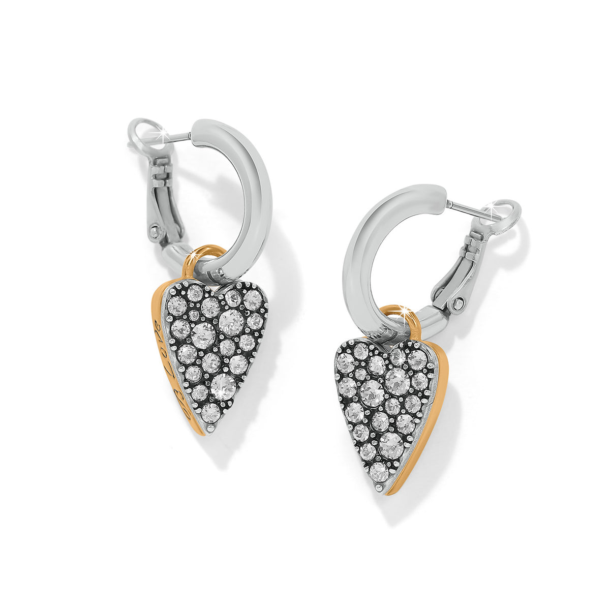 Love Messages Be Love Reversible Hoop Earrings by Brighton