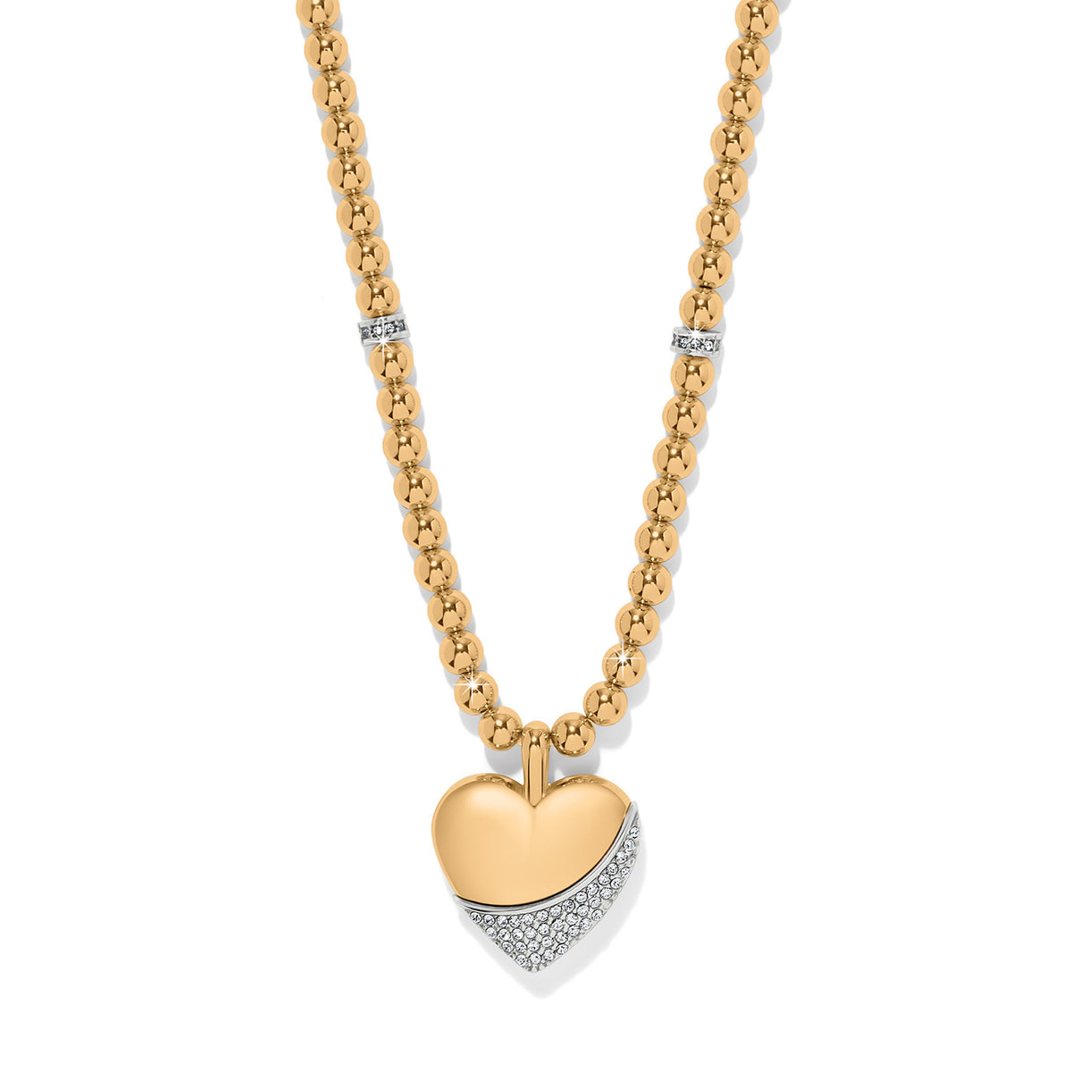 Meridian Petite Wave Heart Necklace by Brighton