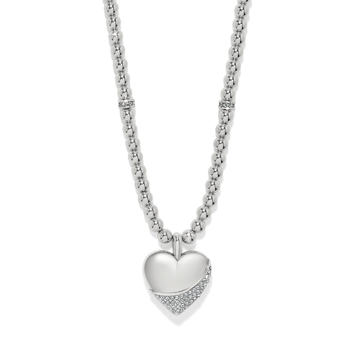 Meridian Petite Wave Heart Necklace by Brighton