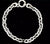 14k White Gold Link Bracelet 7 Inch