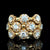 Estate Sonia Bitton 14k Yellow Gold Flower Ring With Diamonds 1.80ct Size 5