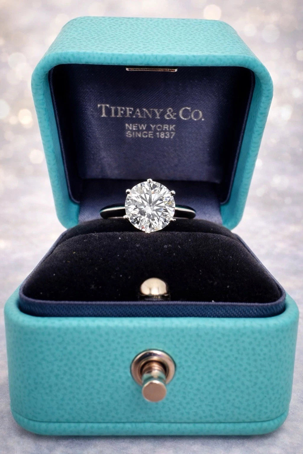 Tiffany & Co 2.55ct D VS1 Round Diamond Ring Platinum GIA Certified $140K Retail