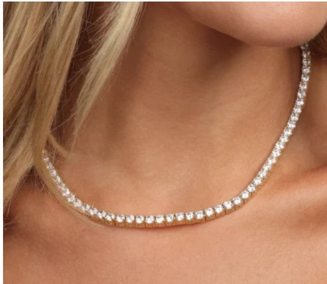 GRAND HEIRESS TENNIS NECKLACE BY MELINA MARIA