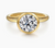Linny - 14K Yellow Gold Round Bezel Set Diamond Engagement Ring