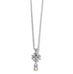 Taos Pearl Cross Mini Necklace