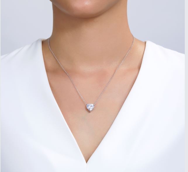 Heart Solitaire Necklace