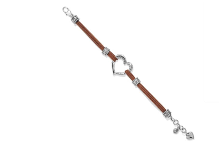 Heritage Heart Bracelet- BROWN