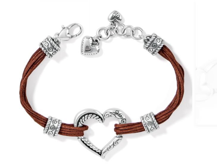 Heritage Heart Bracelet- BROWN