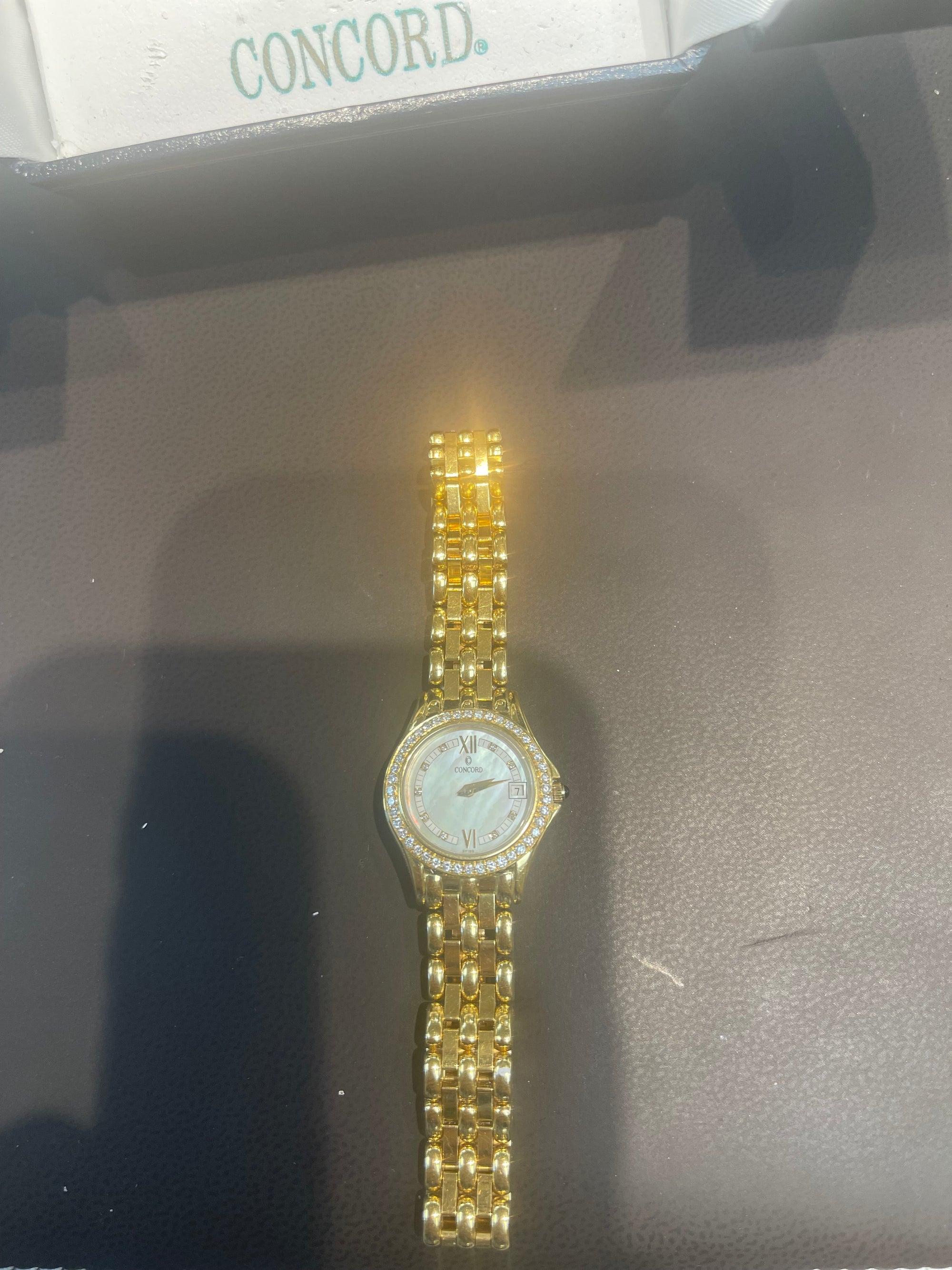 Ladies Concord 18k Yellow Gold Watch, ESTATE IN MINT CONDITION