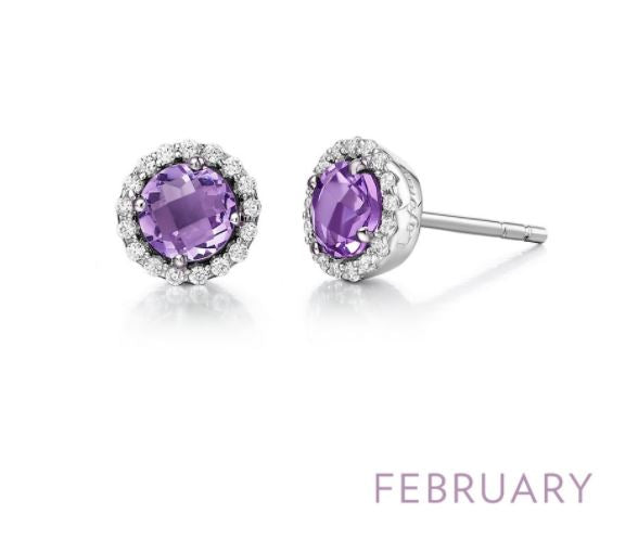 February Birthstone Earrings