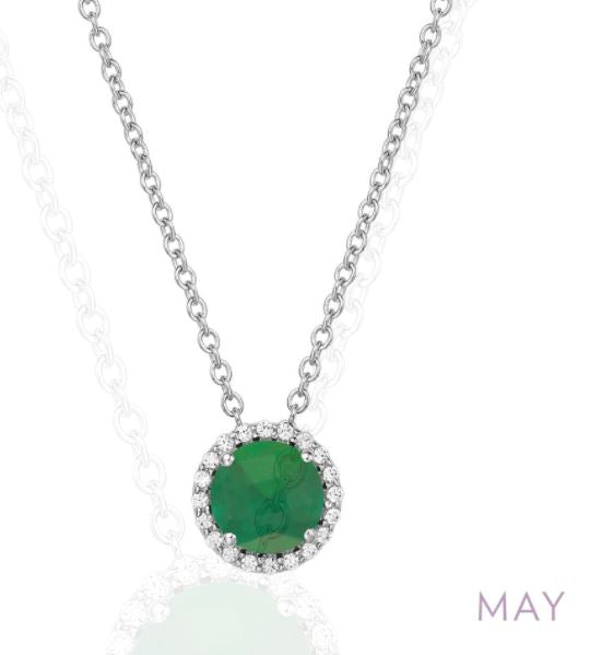 May Birthstone Necklace