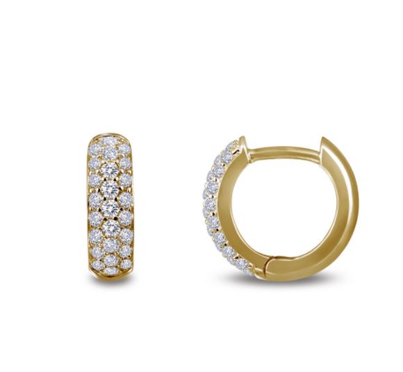 Lafonn 3-Row Huggie Hoop Earrings