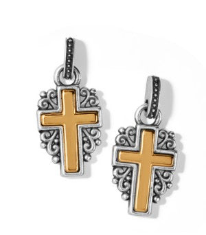 Crossroads Cross Post Drop Earrings