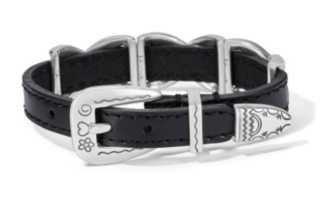Kriss Kross Etched Bandit Bracelet- BLACK