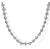 22 Inch 925 Sterling Silver 3mm Shotbead Chain Necklace by Gabriel and Co.