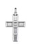 Sterling Silver Rectangular Station Cross Pendant by Gabriel and Co.