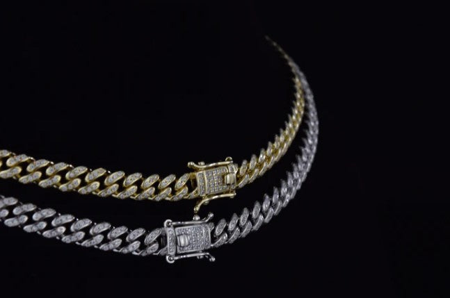 BABY ICED CUBAN NECKLACE GOLD