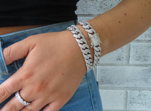BABY ICED CUBAN BRACELET