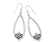 Alcazar Heart Teardrop French Wire Earrings