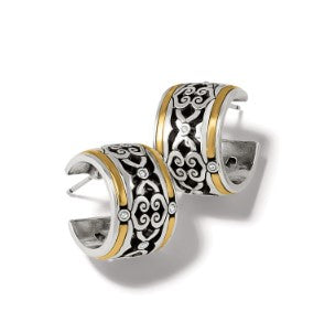 Intrigue Soiree Two Tone Hoop Earrings