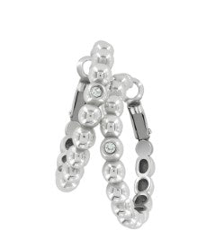 Twinkle Granulation Medium Hoop Earrings