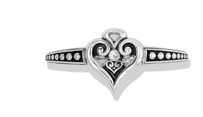 Alcazar Heart Glint Hinged Bangle